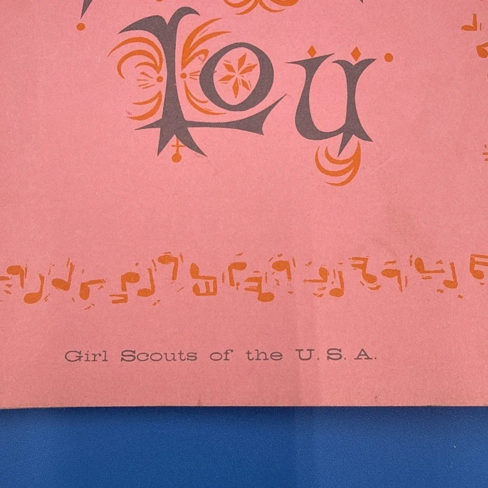 Vintage Girl Scouts SKIP‎ TO MY LOU Song Book (1958) Old Traditional Folk Songs